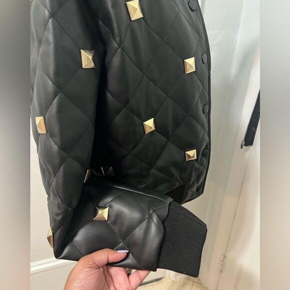 Fashion nova Jorja bomber jacket in size large black - Picture 6 of 12